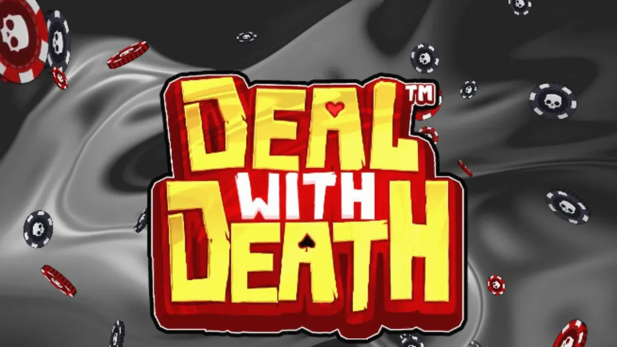 Ang metallic na croupier sa Deal With Death slot